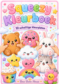 BOSS BABE HOUSE - Squeezy Kleurboek – 10 Schattige A4 Kleurplaten | Digitale PDF