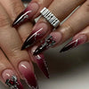 Boss Babe Beauty™ – Press - On Nails | Burgundy Vamp Stiletto - BOSS BABE HOUSE