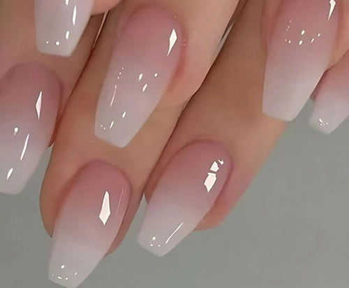 Boss Babe Beauty™ – Press - On Nails | French Ombre Nude - BOSS BABE HOUSE