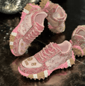 BOSS BABE - Luxury Rhine Stone Shoe - Pink - BOSS BABE HOUSE