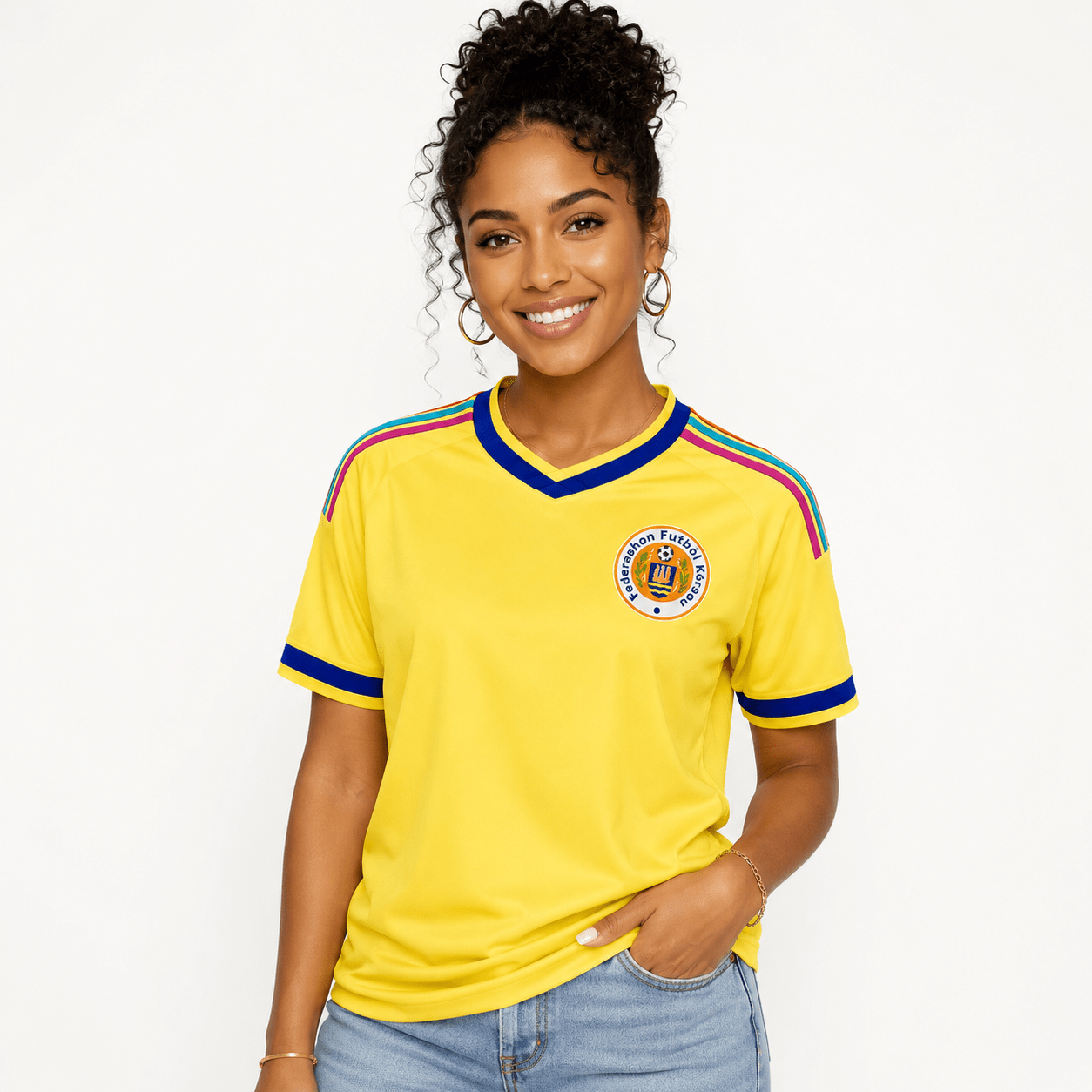 Curaçao Blue Wave Shirt | Mannen – Yellow Edition 🇨🇼 - BOSS BABE HOUSE
