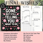 End of Life Planner™ Flower - BOSS BABE HOUSE