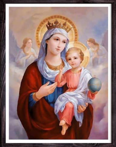 Riqueza Diamond Painting 5D -  Maria with child - 30X40