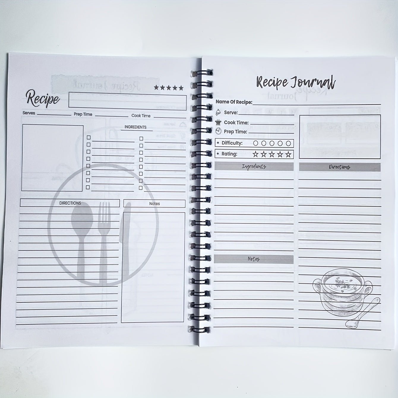 My Recipe Book™ – Spiral Recipe Journal (104 Pages) - BOSS BABE HOUSE