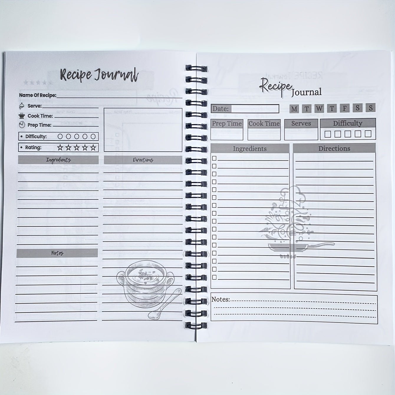 My Recipe Book™ – Spiral Recipe Journal (104 Pages) - BOSS BABE HOUSE