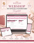 Webshop Business Dashboard™ – Inventory, Profit & Cashflow Excel System - BOSS BABE HOUSE